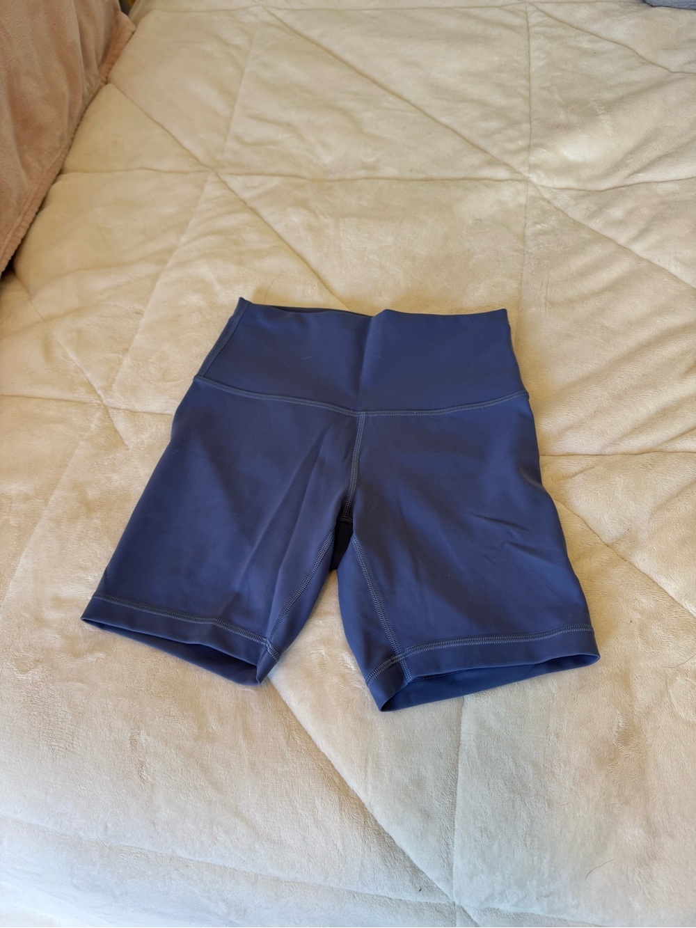 Lululemon High-Rise Slate Blue 6” Align Bike Shorts
